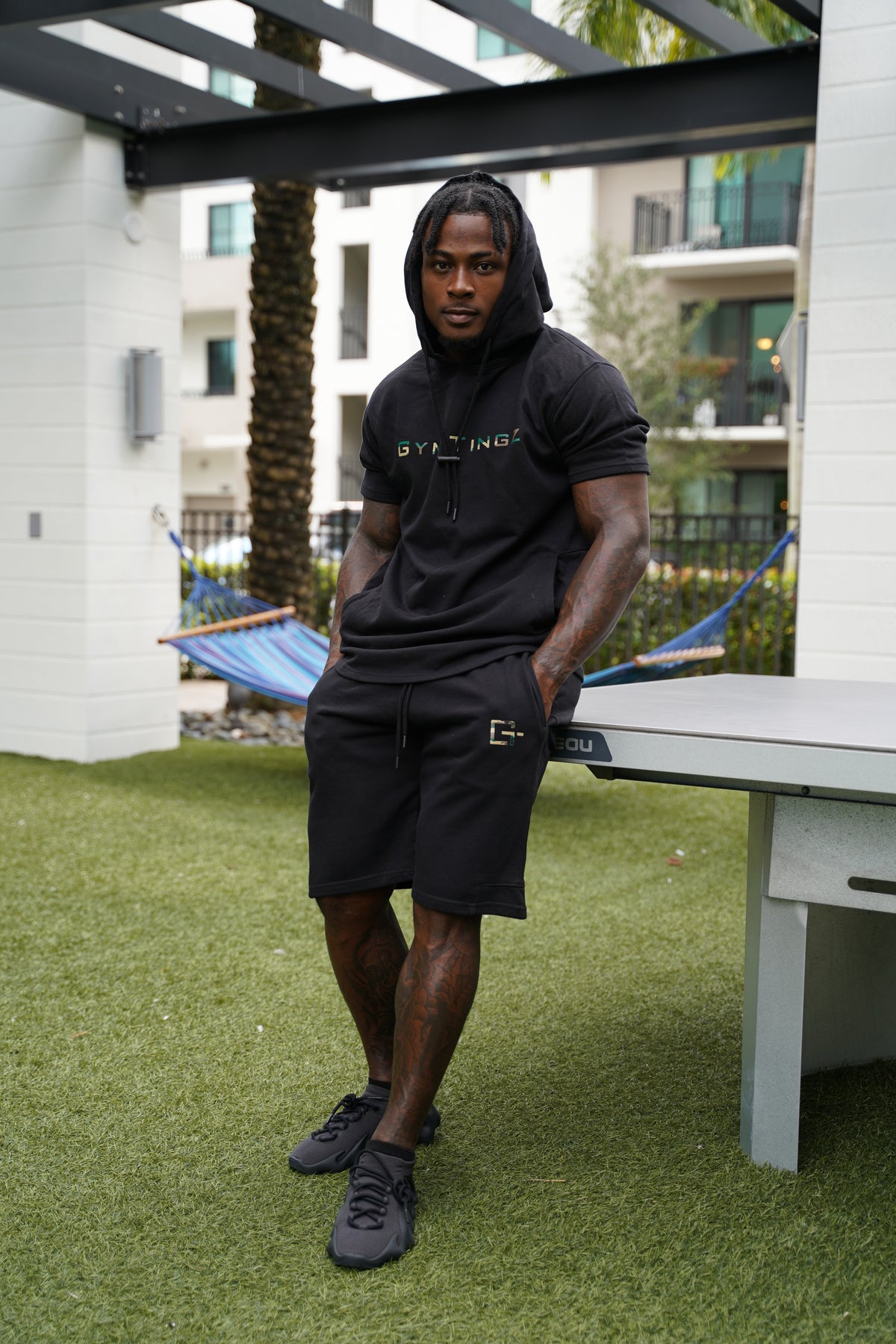 Black Hoodie Set image 0